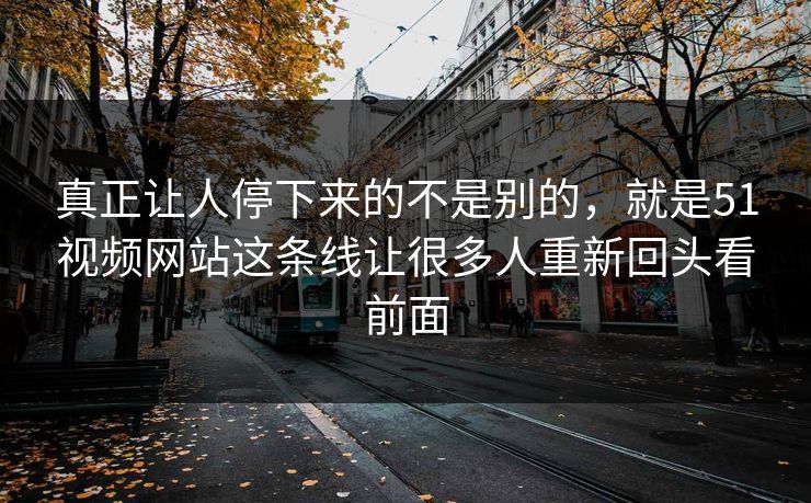 真正让人停下来的不是别的，就是51视频网站这条线让很多人重新回头看前面  第1张